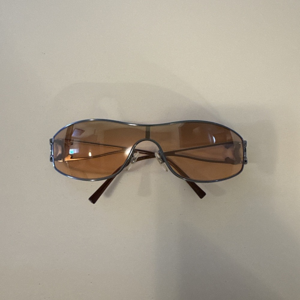 Authenticated Chanel Shield Sunglasses Swarovski Crystals CC 4073 B with Case - Picture 2 of 11